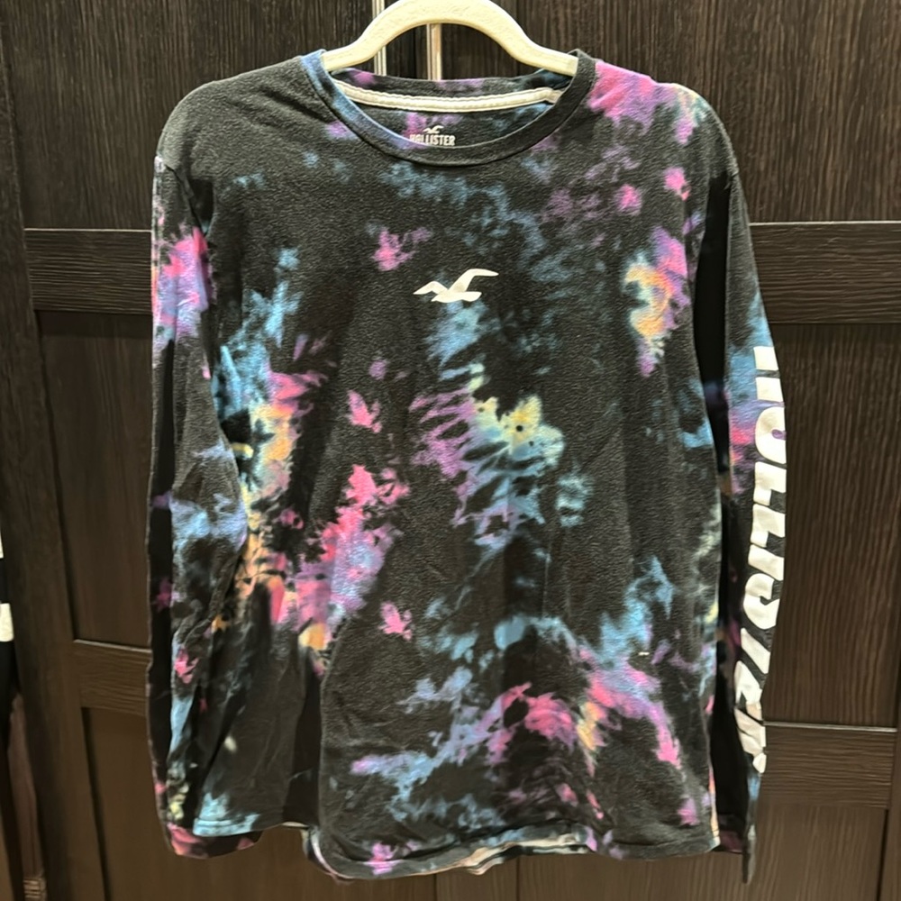 Boys Hollister, long sleeve tie-dye shirt xl